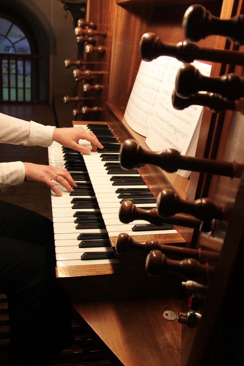 organ, music, church organ
