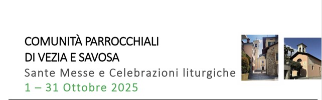 Orario Sante Messe Ottobre 2025