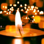 candles, tea lights, shining