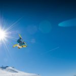 big air, snow, snowboard