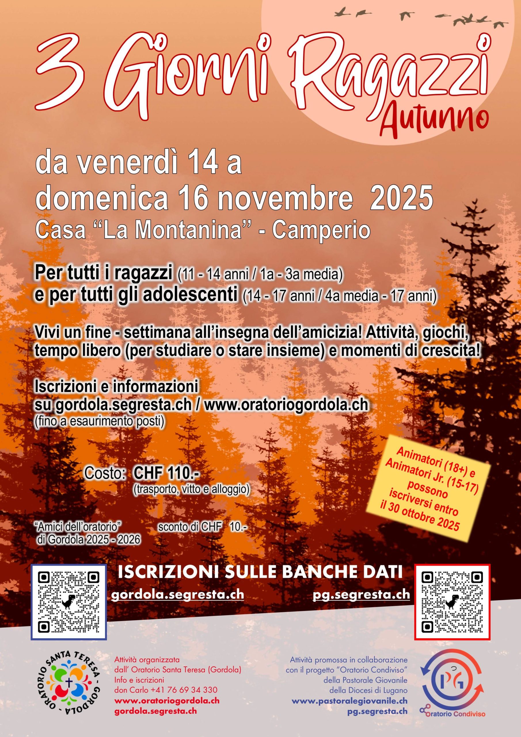 3 Giorni Ragazzi - Autunno (Oratorio Gordola)